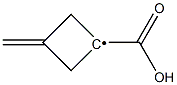 1-Carboxy-3-methylenecyclobutyl radical Struktur