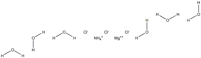 Ammonium magnesium trichloride hexahydrate Struktur