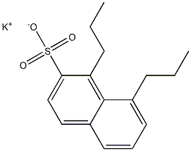 1,8-Dipropyl-2-naphthalenesulfonic acid potassium salt Struktur