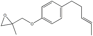 4-(3-Pentenyl)phenyl 2-methylglycidyl ether Struktur