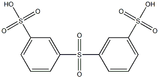 3,3'-Sulfonylbis(benzenesulfonic acid) Struktur