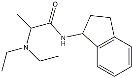 2-(Diethylamino)-N-(indan-1-yl)propionamide Struktur