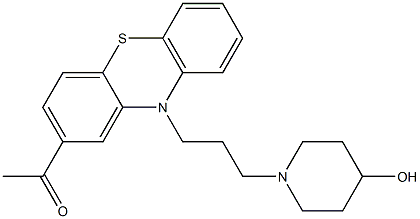 1-[3-(2-Acetyl-10H-phenothiazin-10-yl)propyl]-4-piperidinol Struktur