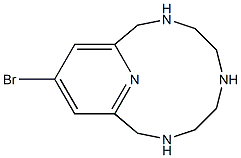 13-Bromo-3,6,9,15-tetraazabicyclo[9.3.1]pentadeca-1(15),11,13-triene Struktur