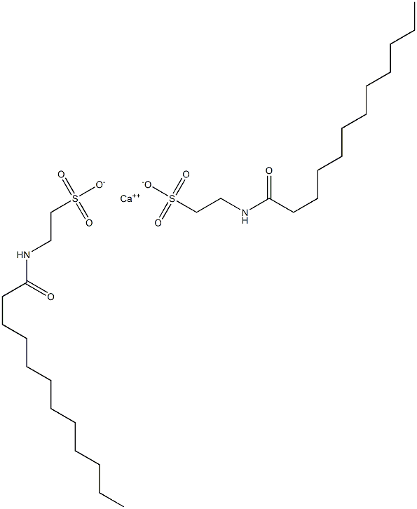 Bis[2-(lauroylamino)ethanesulfonic acid] calcium salt Struktur