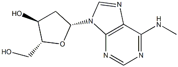 N-Methyl-2'-deoxyadenosine Struktur