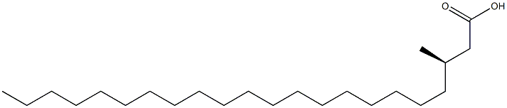 [R,(+)]-3-Methyldocosanoic acid Struktur