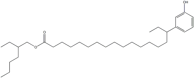 16-(3-Hydroxyphenyl)stearic acid 2-ethylhexyl ester Struktur