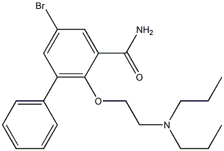 5-Bromo-2-[2-(dipropylamino)ethoxy]-3-phenylbenzamide Struktur