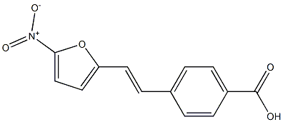 4-(5-Nitro-2-furylvinyl)benzoic acid Struktur