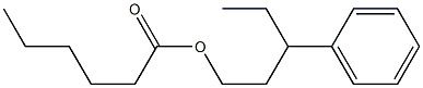 Hexanoic acid 3-phenylpentyl ester Struktur