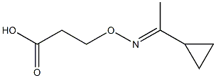 3-[(E)-1-Cyclopropylethylideneaminooxy]propionic acid Struktur