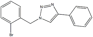 1-(2-Bromobenzyl)-4-phenyl-1H-1,2,3-triazole Struktur