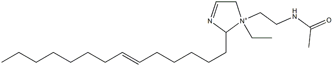 1-[2-(Acetylamino)ethyl]-1-ethyl-2-(6-tetradecenyl)-3-imidazoline-1-ium Struktur