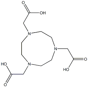 1,4,7-Triazacyclononane-1,4,7-trisacetic acid Struktur