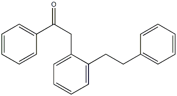 1-Phenyl-2-[2-(2-phenylethyl)phenyl]ethan-1-one Struktur