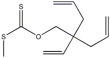 Dithiocarbonic acid O-[2-ethenyl-2-(2-propenyl)-4-pentenyl]S-methyl ester Struktur