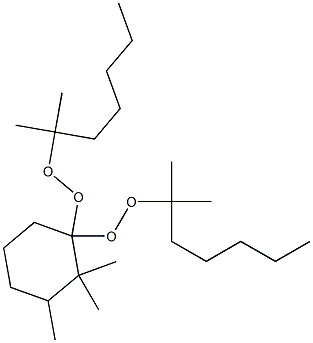 2,2,3-Trimethyl-1,1-bis(1,1-dimethylhexylperoxy)cyclohexane Struktur