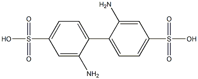 2,2'-Diamino-4,4'-biphenyldisulfonic acid Struktur