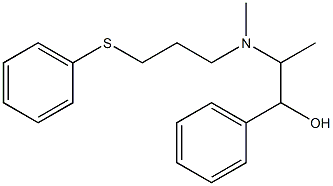 2-[N-(3-Phenylthiopropyl)methylamino]-1-phenyl-1-propanol Struktur