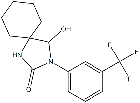 2-[3-(Trifluoromethyl)phenyl]-1-hydroxy-2,4-diazaspiro[4.5]decan-3-one Struktur