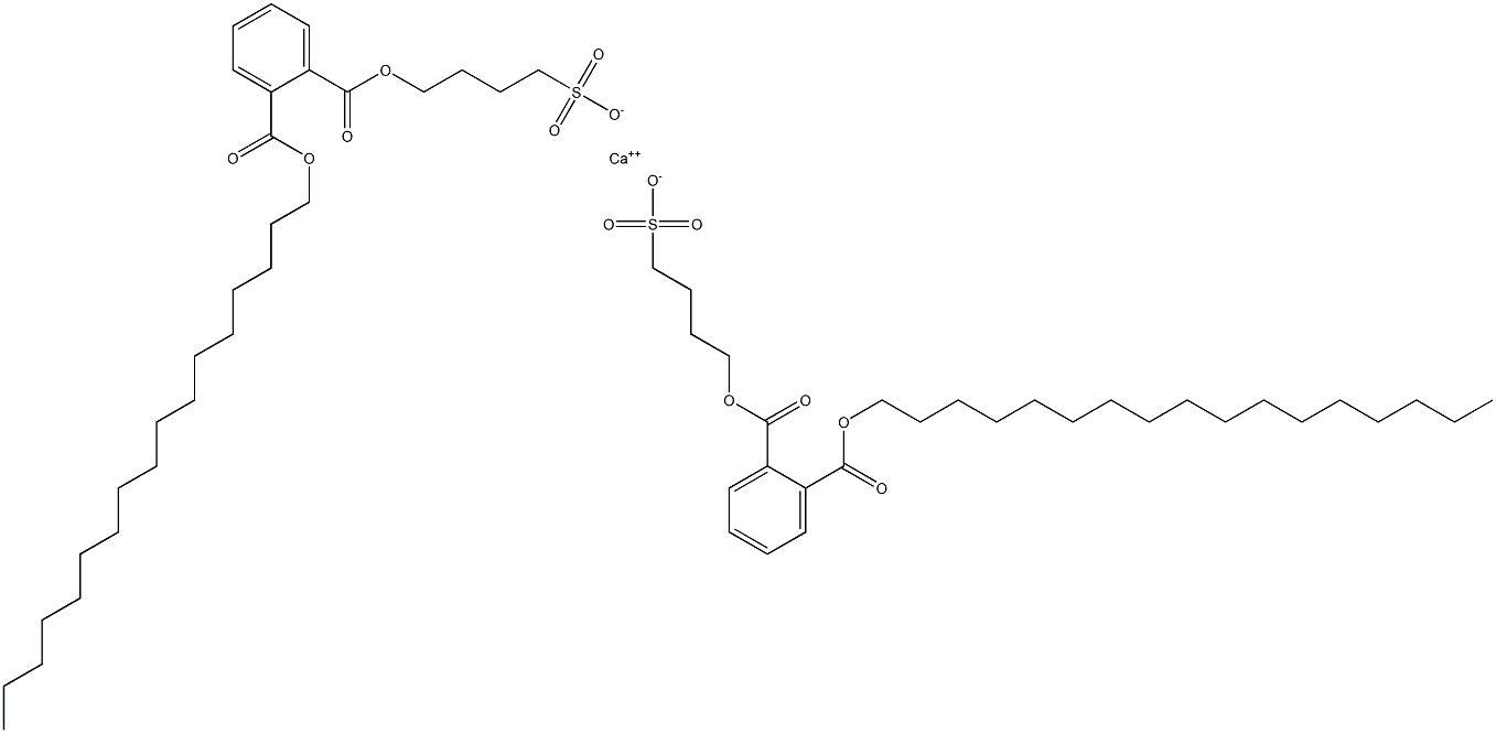 Bis[4-[(2-heptadecyloxycarbonylphenyl)carbonyloxy]butane-1-sulfonic acid]calcium salt Struktur