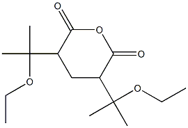 2,4-Bis(2-ethoxypropan-2-yl)glutaric anhydride Struktur