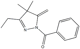 1-(Benzoyl)-3-ethyl-4,4-dimethyl-5-methylene-1H-pyrazole Struktur