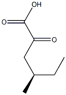 (R)-4-Methyl-2-oxohexanoic acid Struktur