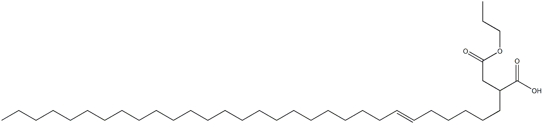 2-(6-Triacontenyl)succinic acid 1-hydrogen 4-propyl ester Struktur