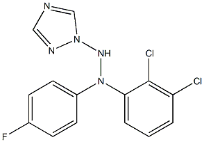 1-(1H-1,2,4-Triazol-1-yl)-2-[4-fluorophenyl]-2-(2,3-dichlorophenyl)hydrazine Struktur