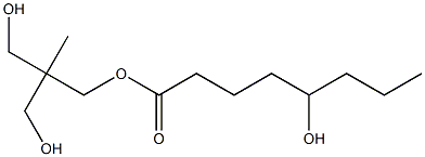 5-Hydroxyoctanoic acid 2,2-bis(hydroxymethyl)propyl ester Struktur