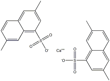 Bis(3,7-dimethyl-1-naphthalenesulfonic acid)calcium salt Struktur