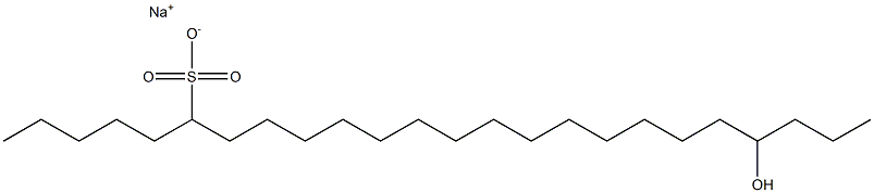 21-Hydroxytetracosane-6-sulfonic acid sodium salt Struktur