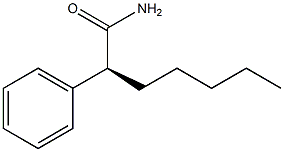 [S,(+)]-2-Phenylheptanamide Struktur