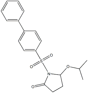 5-Isopropoxy-1-[(4-phenylphenyl)sulfonyl]pyrrolidin-2-one Struktur