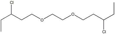 1,2-Bis(3-chloropentyloxy)ethane Struktur