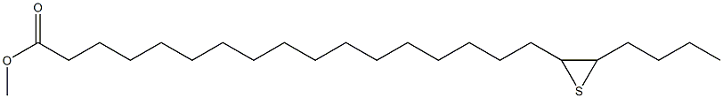 18,19-Epithiotricosanoic acid methyl ester Struktur