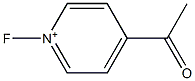 1-Fluoro-4-acetylpyridinium Struktur