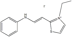 2-(2-Anilinovinyl)-3-ethylthiazolium iodide Struktur