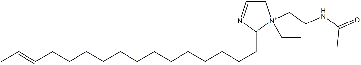 1-[2-(Acetylamino)ethyl]-1-ethyl-2-(14-hexadecenyl)-3-imidazoline-1-ium Struktur