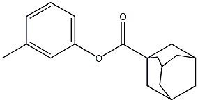 1-Adamantanecarboxylic acid m-tolyl ester Struktur