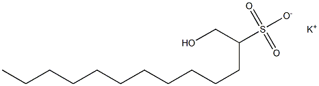 1-Hydroxytridecane-2-sulfonic acid potassium salt Struktur