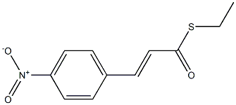 4-Nitrothiocinnamic acid S-ethyl ester Struktur