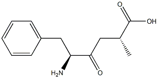 (2R)-2-[(S)-3-Amino-4-phenyl-2-oxobutyl]propanoic acid Struktur