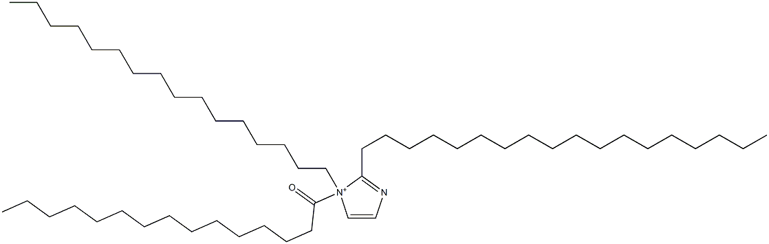 1-Hexadecyl-2-octadecyl-1-pentadecanoyl-1H-imidazol-1-ium Struktur