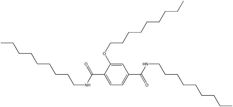 2-(Nonyloxy)-N,N'-dinonylterephthalamide Struktur