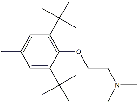 N,N-Dimethyl-2-(2,6-di-tert-butyl-4-methylphenoxy)ethanamine Struktur