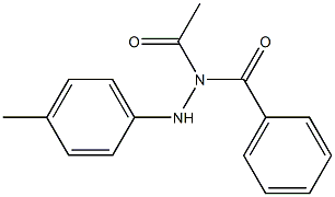 N1-Benzoyl-N2-(4-methylphenyl)acetohydrazide Struktur