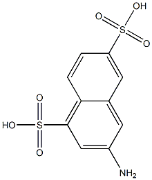 3-Amino-1,6-naphthalenedisulfonic acid Struktur